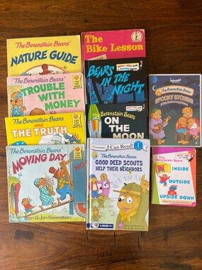 10 Berenstain Bears Mixed Bundle Lot of Books + DVD; Vintage + Newer Berenstein